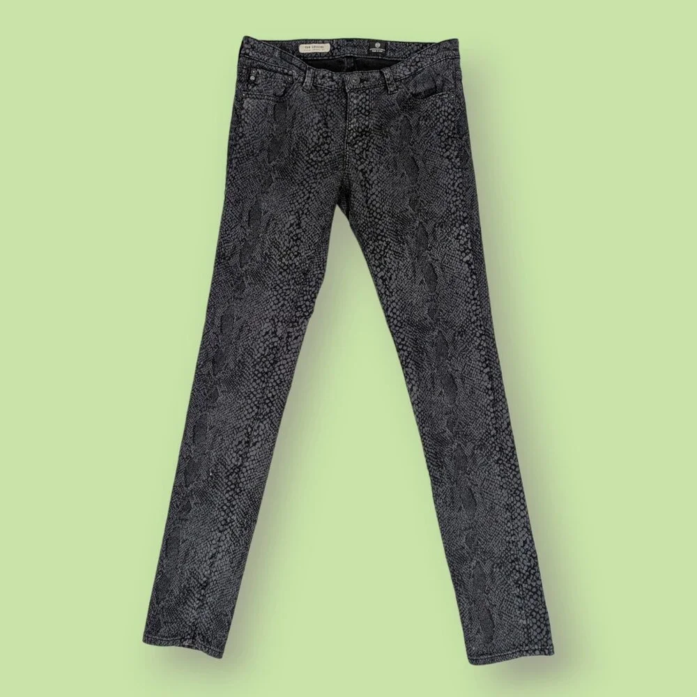 AG The Legging Super Skinny Black Snake Print 28